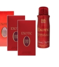 Immagine 1 di Set Exotic 3 x Profumo Donna 100 ml equivale a Hypnotic poison di Dior + 1 Deodorante
