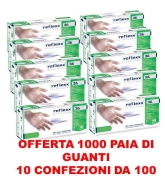 Guanti in Vinile Reflexx 36 – 1000 Pezzi – Senza Polvere – Uso Professionale