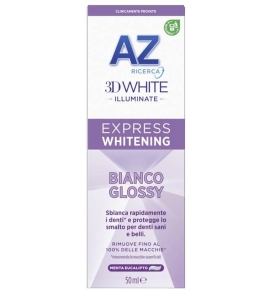 AZ 3D White Illuminate Dentifricio Sbiancante Bianco Glossy 50 ML