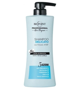 Biopoint Professional Shampoo Delicato 5 Azioni Tutti i Tipi Di Capelli 400 ML