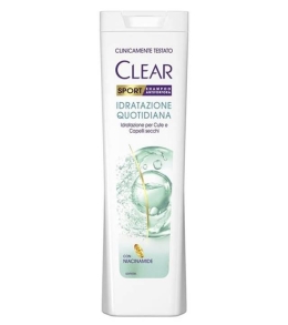 Clear Shampoo Sport Antiforfora Idratante 225 ML