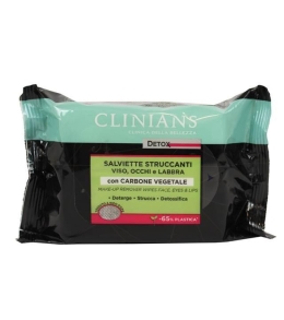 Clinians Salviette Struccanti Detox Con Carbone Vegetale 25 PZ