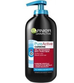 Garnier Pure Active Carbone Gel Detergente Anti-Punti Neri 200 ML