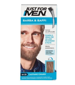 Just For Men Barba E Baffi Colore Permanente Castano Chiaro