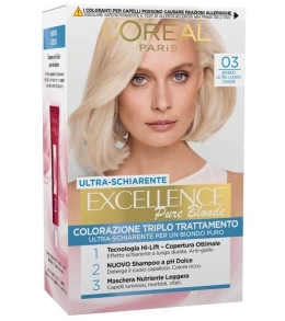 L`Oréal Paris Excellence Creme Colore Capelli 03 Biondo Ultra Chiaro Cenere