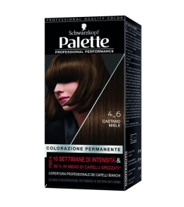 Palette Colorazione Permanente Con Cheratina 4_6 Castano Miele