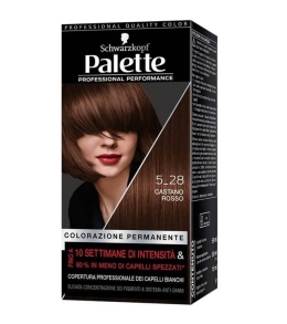 Palette Colorazione Permanente Con Cheratina 5-28 Castano Rosso