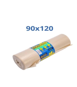 Sacchi a Rotolo per Spazzatura Ambra Trasparenti 90x120 cm da 160 pz