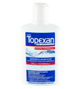 Topexan con Antibatterico Detergente Viso Anti-Impurità Pelli Normali 150 ML