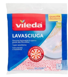 Vileda Panni in Microfibra Lavasciuga 3 Pezzi