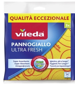 Vileda Pannogiallo Ultra Fresh 3 Pezzi