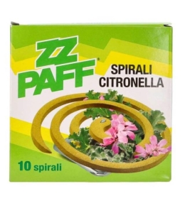 Zz Paff Spirali Profumate alla Citronella 10 Pezzi