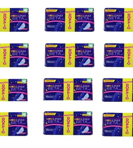 Immagine 1 di 192 Lines seta ultra notte con ali assorbenti paccorisparmio