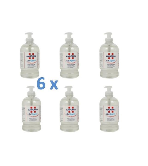 Immagine 1 di 6 Amuchina GEL XGERM disinfettante Mani 6 Flaconi da 500 ml
