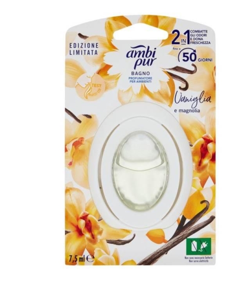 Immagine 1 di Ambi Pur Profumatore Bagno Vaniglia e Magnolia 7,5 ML