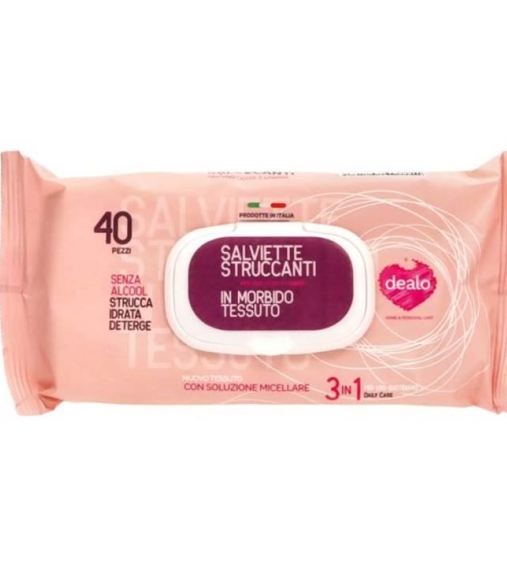 Immagine 1 di Dealo Salviettine Struccanti Acqua Micellare 40 PZ