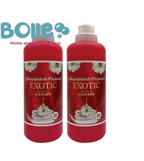 Immagine 1 di Exotic Ammorbidente con olio di canapa 30 lavaggi 750 ml 2 pezzi