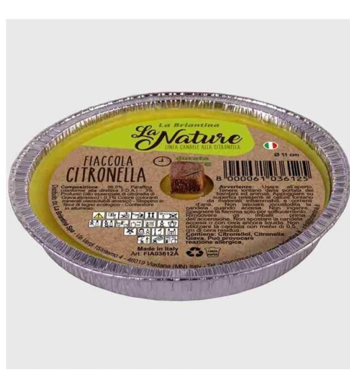 Immagine 1 di Fiaccola alla citronella in contenitore di alluminio con stoppino in fibra di legno