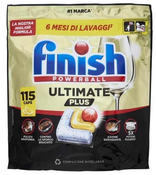 Immagine 0 di Finish Powerball Ultimate Plus 115 Pastiglie Lavastoviglie
