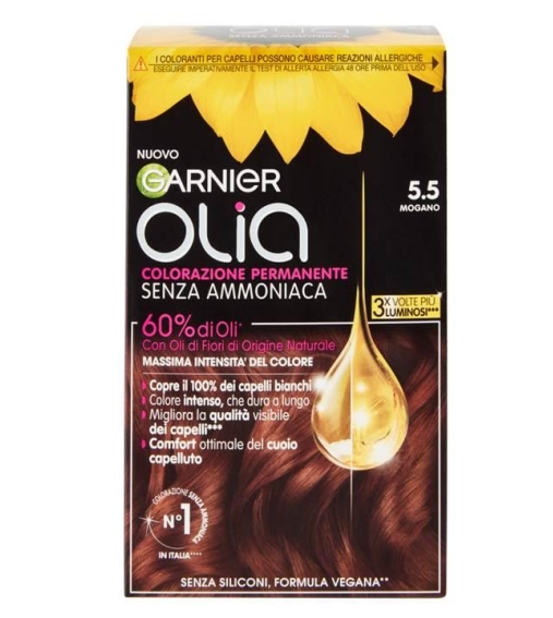 Immagine 1 di Garnier Olia Colore Capelli Senza Ammoniaca 5.5 Mogano