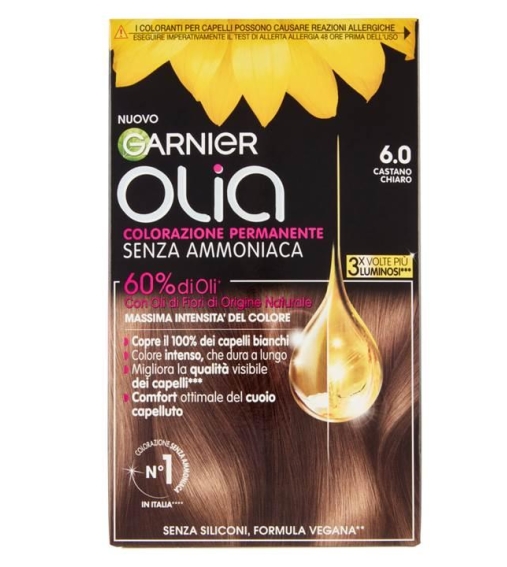 Immagine 1 di Garnier Olia Colore Capelli Senza Ammoniaca 6.0 Castano Chiaro