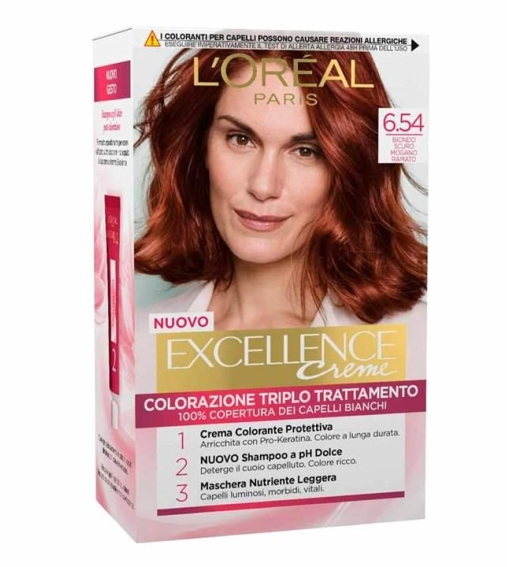 Immagine 1 di L`Oréal Paris Excellence Creme Colore Capelli 6.54 Biondo Scuro Mogano Ramato
