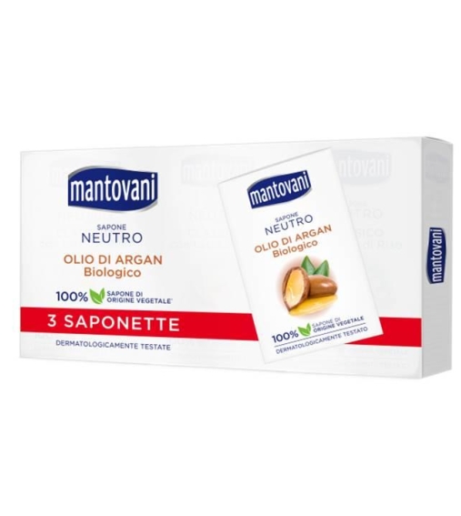 Immagine 0 di Mantovani Saponette Olio di Argan Biologico 3x90 GR
