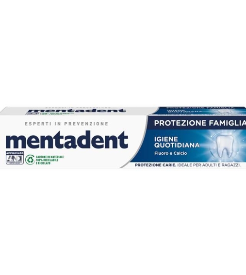 Immagine 1 di Mentadent Dentifricio Protezione Famiglia Igiene Quotidiana 75 ML