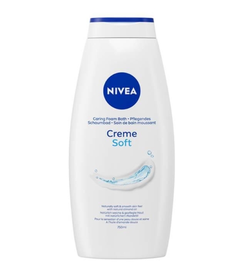 Immagine 1 di Nivea Cream Soft Bagnoschiuma Idratante – Pelle Morbida e Setosa 750 ML
