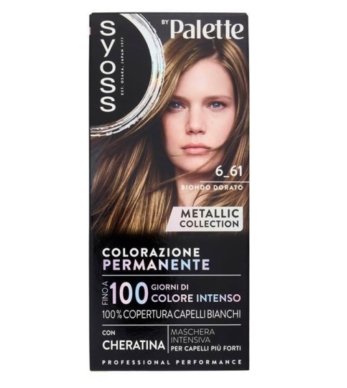 Immagine 1 di Palette Colorazione Permanente Con Cheratina 6_61 Biondo Dorato