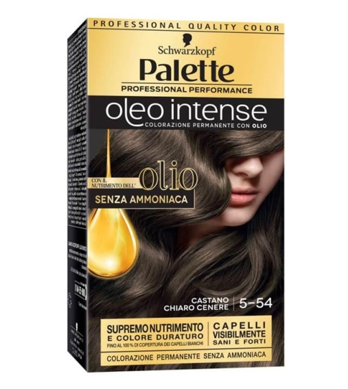 Immagine 1 di Palette Oleo Intense Senza Ammoniaca Colore Permanente Con Olio 5-54 Castano Cenere