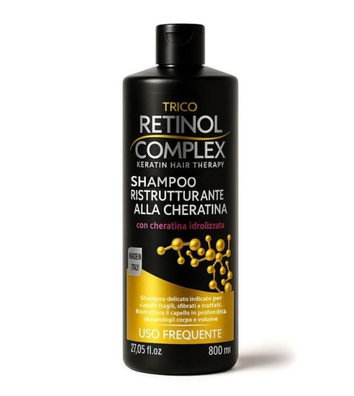 Immagine 1 di Retinol Complex Shampoo Ristrutturante alla Cheratina 800 ML