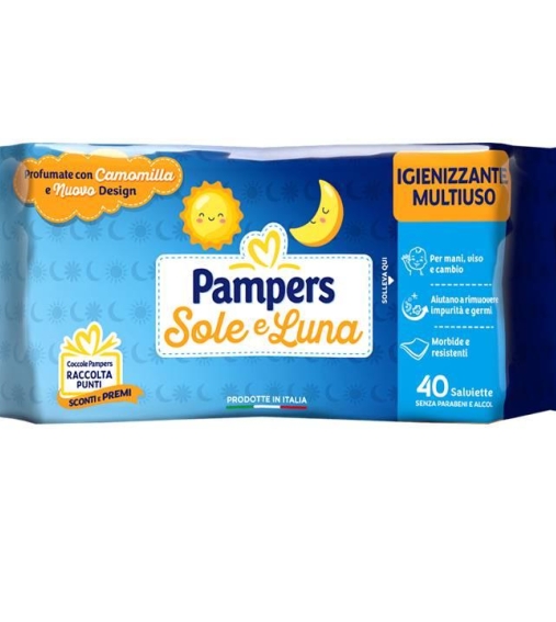 Immagine 0 di Pampers Salviettine Sole e Luna detergenti x 40 pezzi