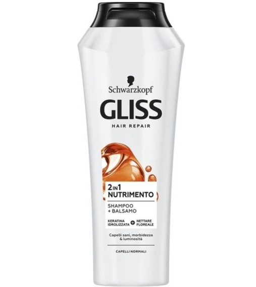Immagine 1 di Schwarzkopf Gliss Shampoo + Balsamo Nutriente 250 ML
