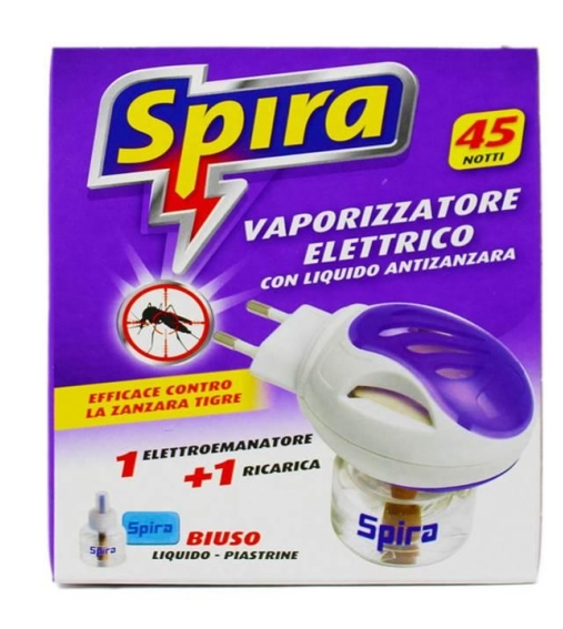 Immagine 0 di Spira Insetticida Vaporizzatore Elettrico Biuso E Ricarica Liquida 45 Notti O Piastrine
