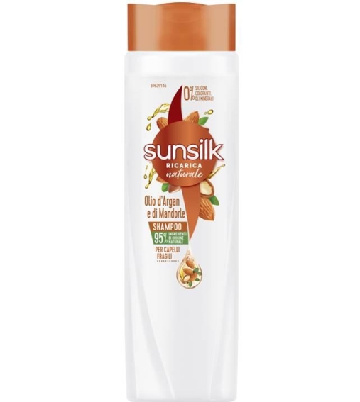 Immagine 1 di Sunsilk Shampoo Olio di Argan e di Mandorle Per Capelli Fragili 250 ML