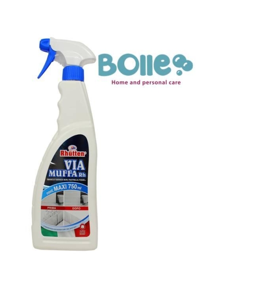 SPRAY DETERGENTE ANTIMUFFA IGIENIZZANTE SMACCHIA FUGHE VIA MUFFA RHUTTEN ML  750