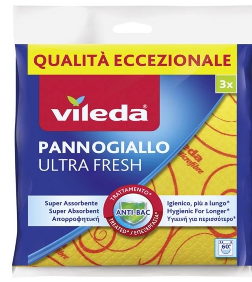 Immagine 1 di Vileda Pannogiallo Ultra Fresh 3 Pezzi