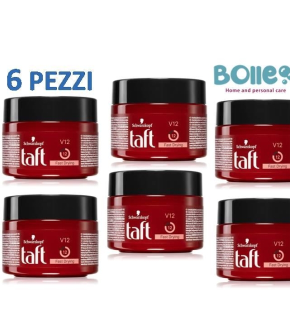6 PEZZI Taft Gel V12 vaso 250 ml styling gel