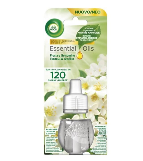 Air Wick Profumatore Per Ambienti Fresia e Gelsomino Ricarica 19 ML