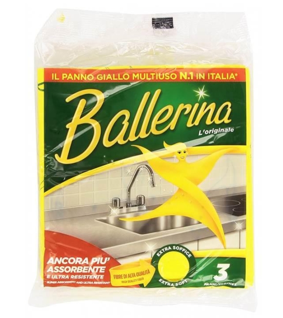 Ballerina Panno Giallo 3 Pezzi