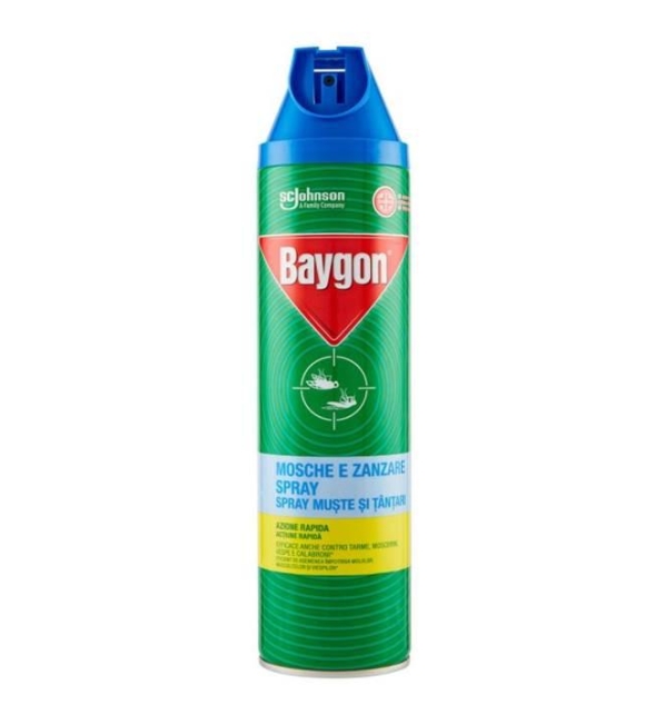 Baygon Insetticida Spray Mosche e Zanzare 400 ML