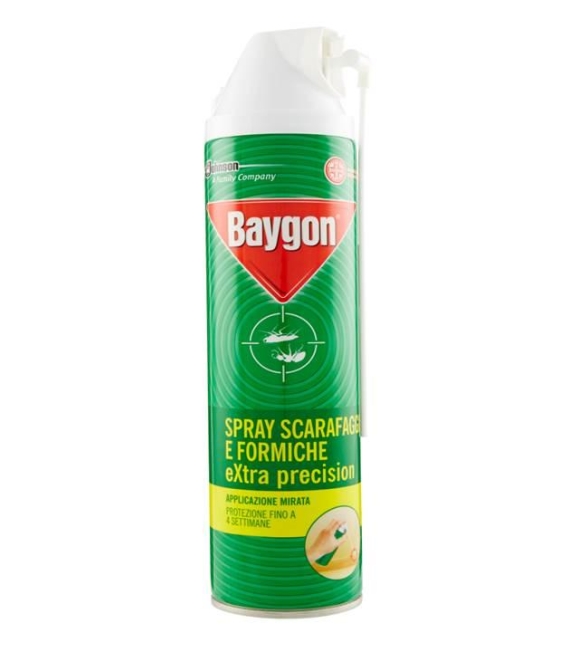 Baygon Verde Extra Precision Spray Scarafaggi e Formiche 400 ML
