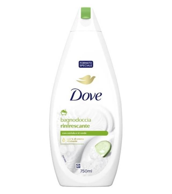 Dove Bagnodoccia Rinfrescante Cetriolo e Tè Verde 750 ML