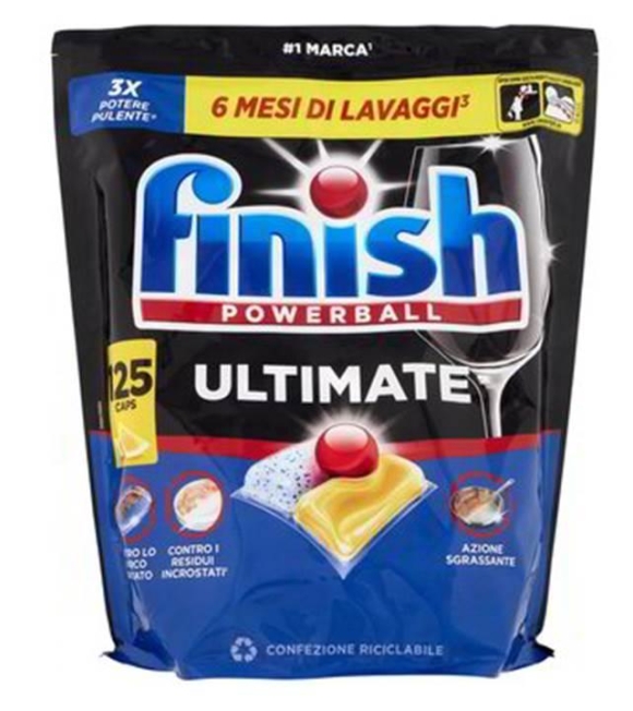 Finish Powerball Ultimate 125 Pastiglie Lavastoviglie