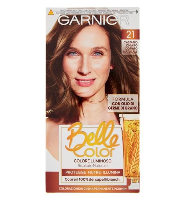 Garnier Belle Color Colore Capelli 21 Castano Chiaro Dorato Naturale