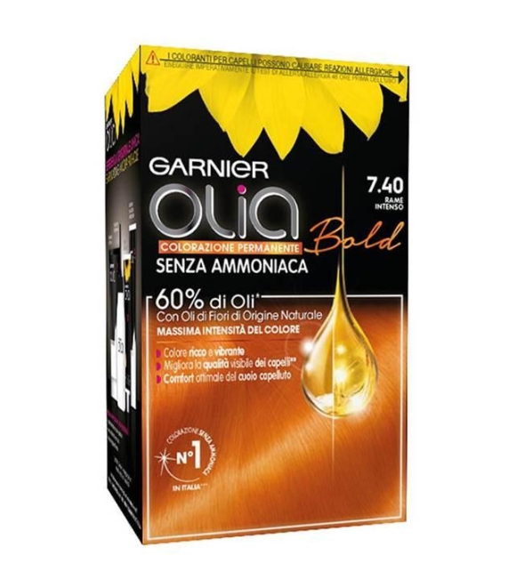 Garnier Olia Colore Capelli Senza Ammoniaca 7.40 Rame Intenso