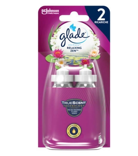 Glade Sense & Spray Ricariche per Diffusore Elettrico Relaxing Zen 2x18 ML