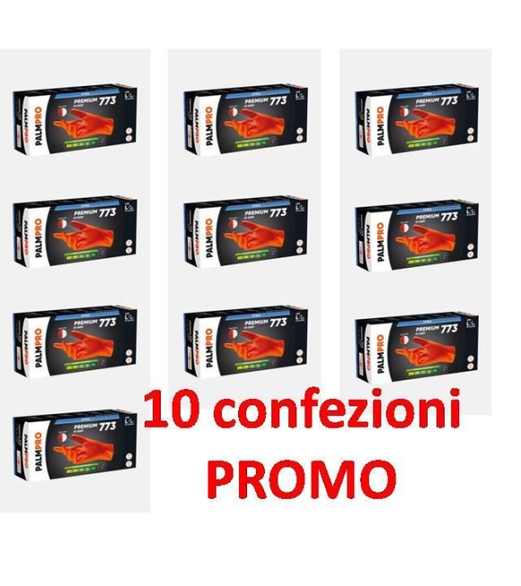Guanti Nitrile Arancio Hi Grip premium 773 nitrile Icoguanti da 500 Pezzi
