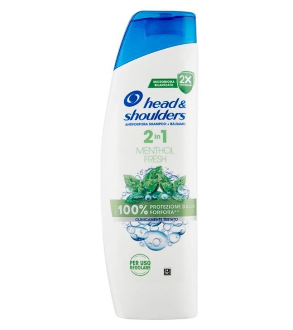 Head&Shoulders Antiforfora Shampoo+Balsamo 2in1 Menthol Fresh 250 ML